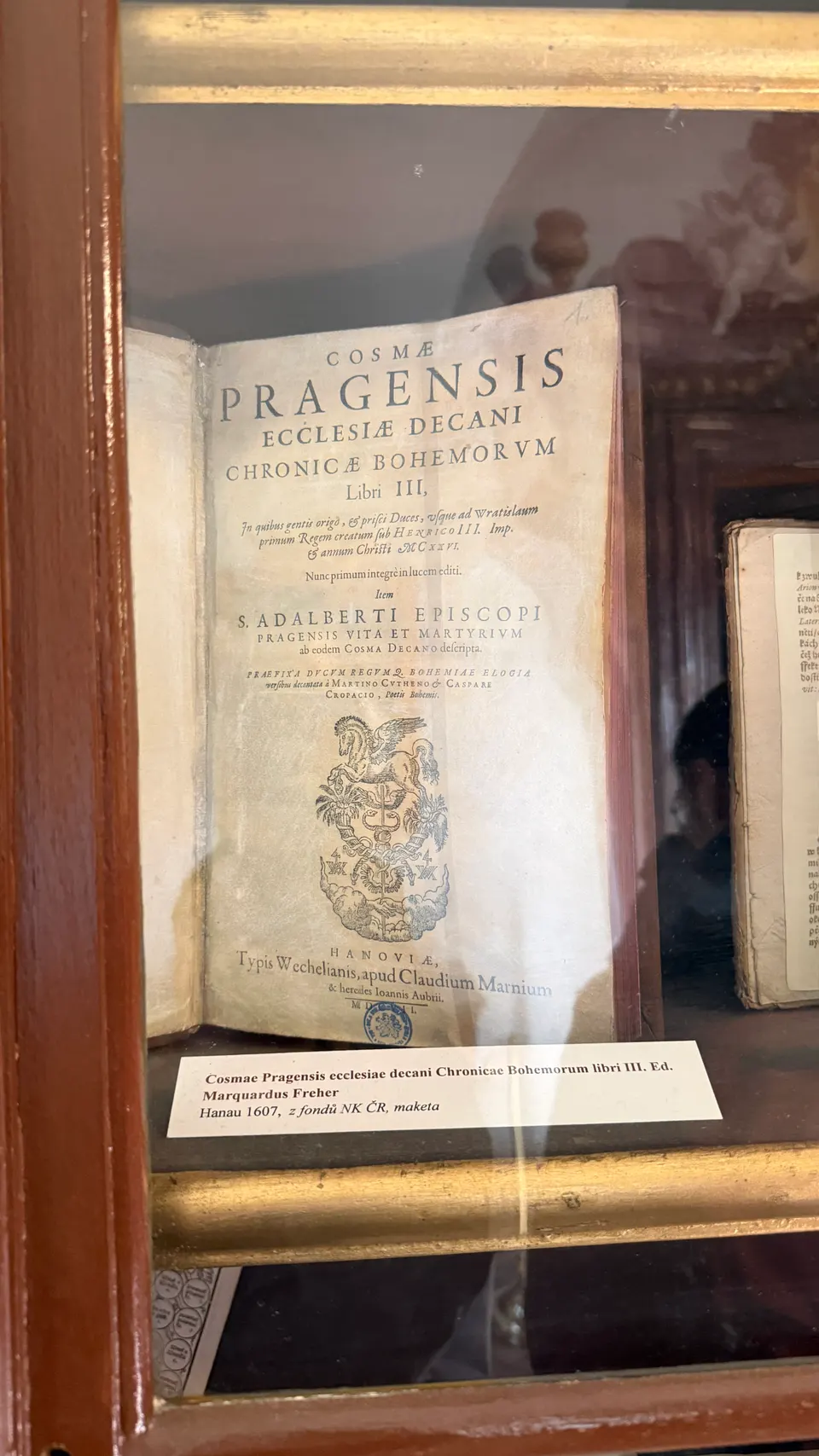 Kosmas 的《波希米亞編年史》，1607 年在德國 Hanau 印的版本。